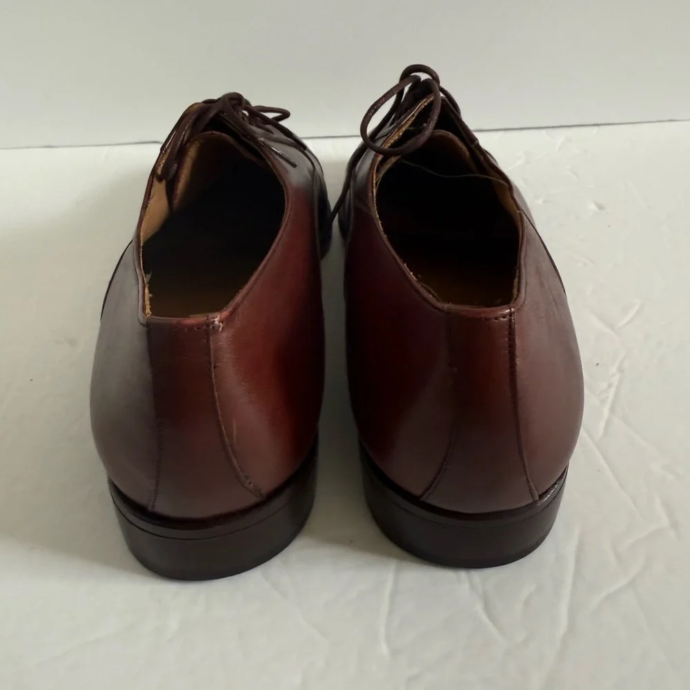 Natalino Salazzo Brown Oxfords Leather Brown Men's Formal Dress Shoes Size 40
